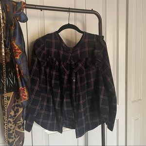 Madewell Plaid Button Down Shirt (Size Small)